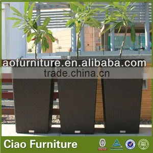 100% Handmade Rattan Furniture Used Garden Flower Pot thumbnail-1