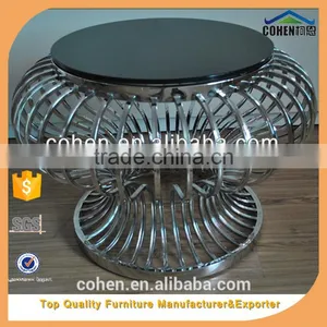 Unique Design Hotel Coffee Side End Table Made by Stainless Steel B022 thumbnail-3