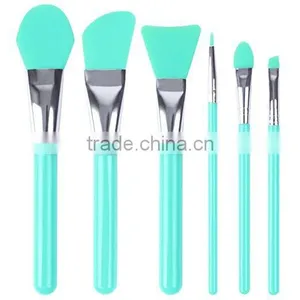 Face Mask Brush, Silicone Cosmetic Brush Set of 6 Facical Mask Brush Set and Eye Makeup Brushes thumbnail-1