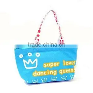 Blue Ship Shape Cotton Shopping Bags thumbnail-1