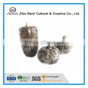 Purple Crackle Glass Artificial Pumpkins thumbnail-2