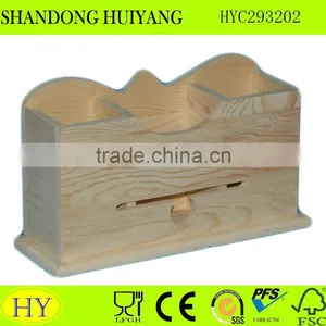 Wood Pen Container Wooden Brush Pot thumbnail-1
