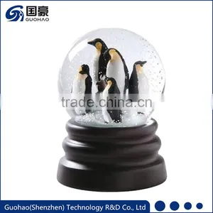 Resin Penguin Figurines Snow Globe thumbnail-1