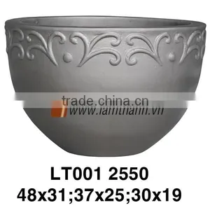 Vietnam Round High Quality Black Painted Glazed For Home And Garden thumbnail-1