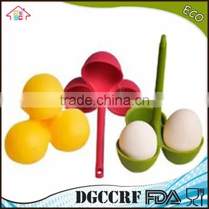 NBRSC 100% Food Grade Silicone Egg Poacher Microwave Egg Cooker Kitchen Useful Easy Tool For Egg Cooker thumbnail-3