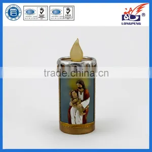 Christmas Resin Catholic Statue Marry and Jesus With Led Light thumbnail-1