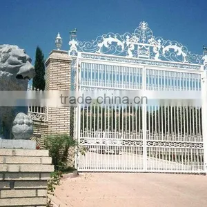 Bisini Elegant Wrought Iron Villa Entry Gate (BG90233) thumbnail-1