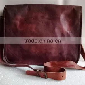High Quality Classic Design Handmade Vintage Genuine Goat Leather Doctor Bag thumbnail-2