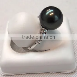 Black Tahiti Pearl Ring thumbnail-1