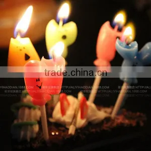 Kawaii Little Feet Shape Happy Birthday Candle for Children thumbnail-3