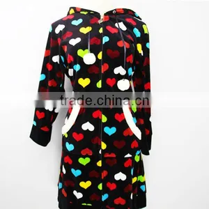 Nice Warm Cheap Wholesale Cotton Zipper Bathrobe thumbnail-1