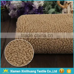 High Quality Super Soft Weft Knitted 100% Polyester Sherpa Fleece Fabric thumbnail-1
