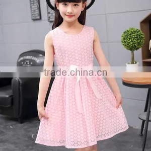 Zm35614a Fashion Kids Party Dresses New Model Girls Sleeveless Dress thumbnail-3