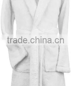 Custom Super Soft Cheap Adults Coral Fleece Bathrobe thumbnail-1