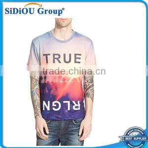2013 Made in China Men's Fit 3D Printing T-shirt thumbnail-1