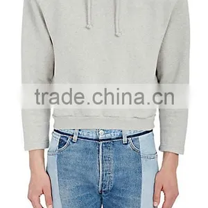 Cotton-Blend Crop Hoodie thumbnail-3