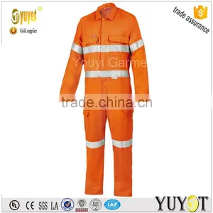 Orange Nomex FR Viscose Flame Retardant Coverall With 3M Scotchlite thumbnail-1