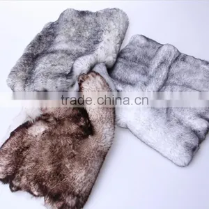 Tanned Rabbit Fur Skin, Dyed Color thumbnail-4