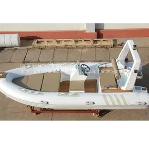 RIB480 Rigid Boat RIB Fiberglass Inflatable Boat Motor Boat thumbnail-1