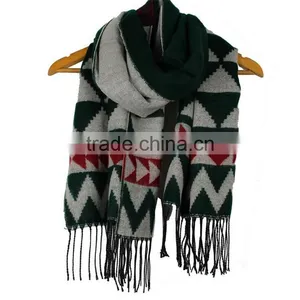 Women Geometric Winter Scarf Christmas Festival Scarf RL-245 thumbnail-2