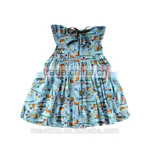 Patterns of Different Professional Custom Wholesale Little Girl Beautiful Cotton Clothing thumbnail-4
