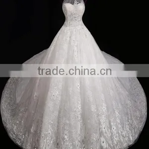 Sleepless Halter Elegance Mermaid Sexy Lace Prom Gowns Elegance Wedding Dress Bridal for Bride V-neck Bridal Dress 2017 BS38 thumbnail-1