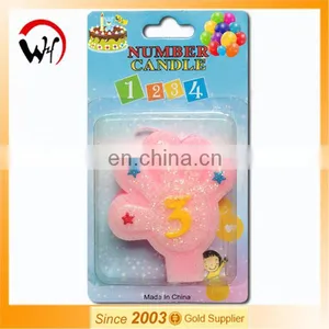 Hot Sale Baby Girl and Baby Boy Birthday Number Candle Party thumbnail-1