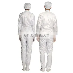 Unisex Long Sleeve Zipper Stripes Pattern Anti Static Overalls Suit thumbnail-3