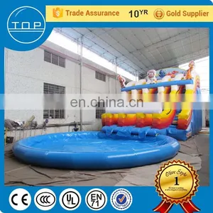 Popular Aqua Park Large Outdoor Slide Inflatable Pool Slides Inground Pools for Kids and Adults thumbnail-1
