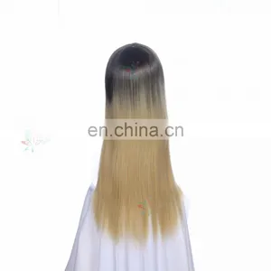 Styler Brand Two Tone Color Long Cosplay Wig Cheap Fashion Fiber Machine to Make Synthetic Hair thumbnail-2