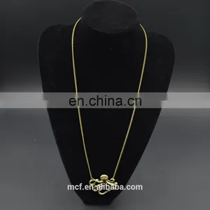 Crystal Diamond Rhinestone Fashion Pendant Octopus Necklace MCB-0040 thumbnail-2
