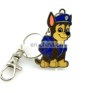 Factory Sale Promotion Gift Custom Made Metal Cartoon Dog Keychain thumbnail-2