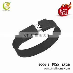 Silicon Wristband Slap Band Bracelet 1gb 2gb 4gb 8gb 16gb Usb Flash Drive thumbnail-3