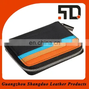 Brand Supplier Colourful Design Zipper Leather Fancy Coin Purse thumbnail-1