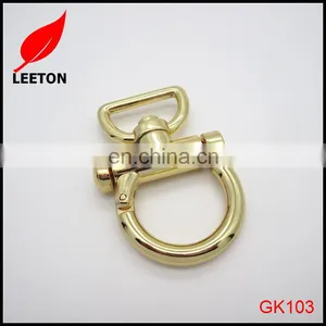 Good Quality Fashion 25mm Shiny Gold Bag Snap Hook thumbnail-5