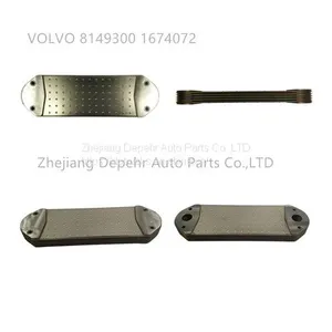 Zhejiang Depehr Heavy Duty European Tractor Lubrication System Volvo FM9 Truck Aluminum Oil Cooler 8170816 20749399 thumbnail-2