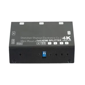 1x4 HDMI Splitter,Supports 3D,4Kx2K@60Hz (YUV 4:2:0),HDCP,EDID thumbnail-1