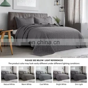 Luxury King Size Oversized Traditional Patchwork American Style Coverlet Bedspread Quilt thumbnail-5