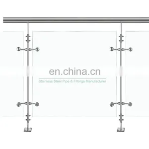 New Arrival Indoor Glass Ss Inox 304 316 Balcony Balustrade Railing System Supplier From China thumbnail-5