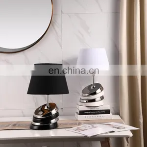 European New Design Creative Geometry Shape Modern Ceramic Lamps for Hotel Home Decor thumbnail-5