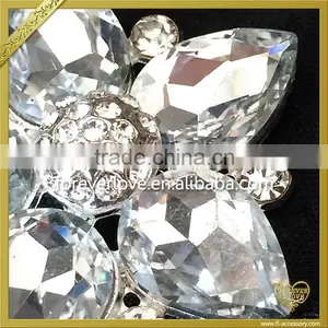 2016 Fantastic Alloy Wedding Bouquet Flower Rhinestone Brooch FB-032 thumbnail-3