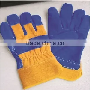 Top Quality Full Palm EN388 Leather Work Glove Safety Glove thumbnail-6