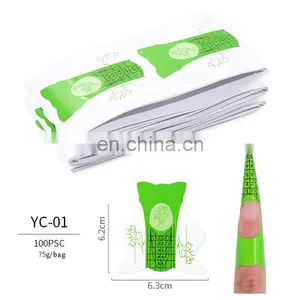 Golden Silver Roll Nail Art Tips Extension Forms Gel Nail Paper for Builder Gel Tools thumbnail-1