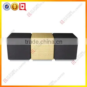 Nice Wooden Display Store Fixture Fitting Stool Sets thumbnail-1