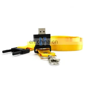 Business Gift Factory Lanyard USB Flash Drive 8GB 16GB Lanyard USB Memory thumbnail-5