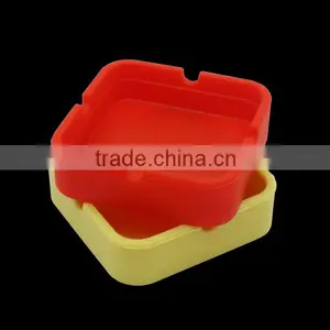 New Arrival Square Silicone Ashtray Ash Cinzeiro Smokeless Wholesale Silicone Ashtray Quality Choice thumbnail-4