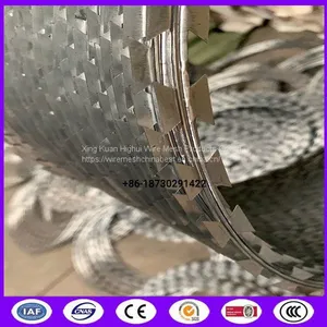 Poland 900mm Coil Thermal BTO-22 Concertina Razor Barbed Wire From China Supplier thumbnail-1