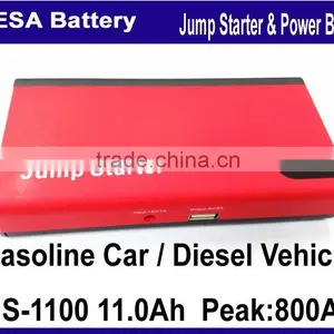 for Any Displacement Gasoline Car / Diesel Vehicle Thin Tpye 11000mAh Li-ion Battery for USB EC5 Output Jump Starter Quality Choice thumbnail-3
