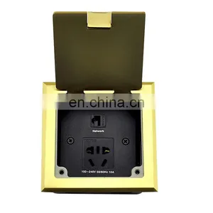 Floor Mounted Electrical Socket Outlet Boxes for Power and Data thumbnail-3