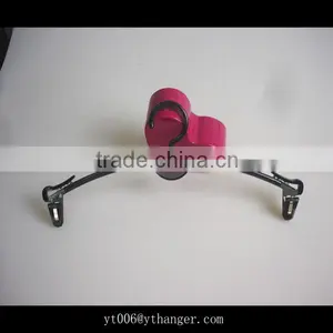 RQ429 Black Color Plastic Hanger Underwear Hanger With Clips Bra Hanger thumbnail-1